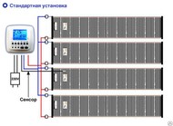 Пленочный теплый пол шириной 80 см под ламинат