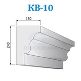 Фасадные венчающие карнизы из пенопласта КВ-10, ПСБ-С-25Ф. Фасадный декор из пенопласта