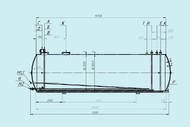 Двустенный горизонтальный резервуар РГСД-100 м3