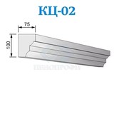 Фасадные цокольные карнизы из пенопласта КЦ-02, ПСБ-С-25Ф. Фасадный декор из пенопласта