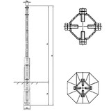 Опора освещения СФ-400-11,0-02-ц