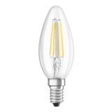 LED SCL B40 4W/827 230V CL    FIL E14  470lm FS1  OSRAM — свеча FILLED OSRAM