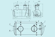 Емкость дренажная ЕП-100, ЕПП-100