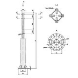 Опора освещения ОКС-0,6-11,0