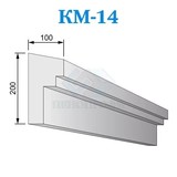 Фасадные межэтажные карнизы из пенопласта КМ-14, ПСБ-С-25Ф. Фасадный декор из пенопласта