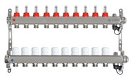 Коллекторная группа на 10 выходов Taen с расходомерами (для теплого пола)