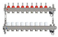 Коллекторная группа на 9 выходов Taen с расходомерами (для теплого пола)