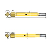 Хвостовик аналог Sandvik/Tamrock  HL 500, HL 500 S, HL 550 S, HL 560 S