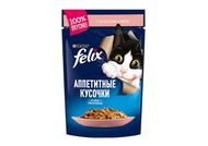 Felix Аппетитные кусочки, с лососем в желе