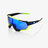 Очки спортивные 100% Speedtrap Soft Tact Black / Neon Yellow / Electric Blue Mirror (61023-014-42)