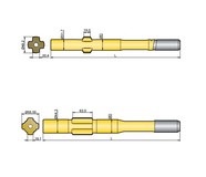 Хвостовик аналог Sandvik/Tamrock L 400, L 500, L 600, L 750