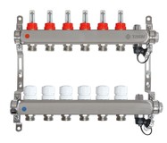Коллекторная группа на 6 выходов Taen с расходомерами (для теплого пола)