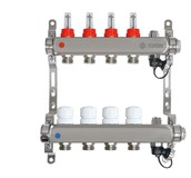 Коллекторная группа на 4 выхода Taen с расходомерами (для теплого пола)