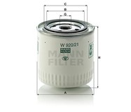 Фильтр масляный W 920/21 MANN-FILTER