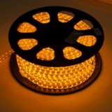 Светодиодная лента Ecola 220V 14x7 14.4W/m 60Led/m IP68 Желтый (цена за метр/бухта 50 м) SA5Y14ESB