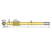 Хвостовик аналог Ingersoll YH 95 RP, YH 100 RP