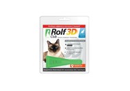 RolfСlub 3D капли от клещей и блох для кошек до 4 кг