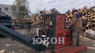 Пилоколун — комплекс для заготовки дров с подающей эстакадой бревен