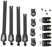 Стрепы к мотоботам с застежками Fox Instinct Strap/Buckle/Pass Kit Black/Black (20365-021-NS), Размер OS